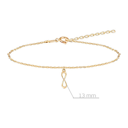 Браслет декоративный из красного золота