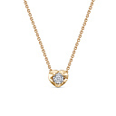 Колье из красного золота с бриллиантом