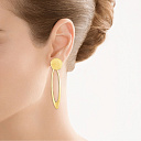 Серьги из серебра с позолотой