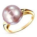 Кольцо из желтого золота с жемчугом