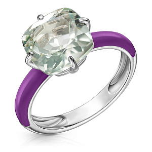 Кольцо из серебра с эмалью