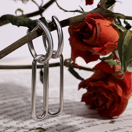 Серьги из серебра