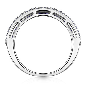 Кольцо из серебра с фианитом