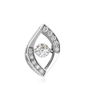 Подвеска из белого золота с бриллиантами