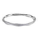 Браслет декоративный из серебра с фианитом