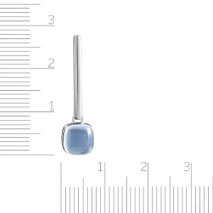 Подвеска из белого золота с топазом