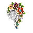 Подвеска из серебра с фианитами