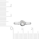 Кольцо из белого золота с бриллиантом