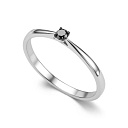 Кольцо из белого золота с бриллиантом