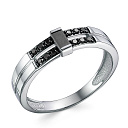 Кольцо из белого золота с бриллиантами