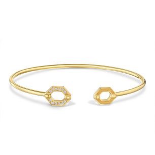 Браслет из жёлтого золота с бриллиантами