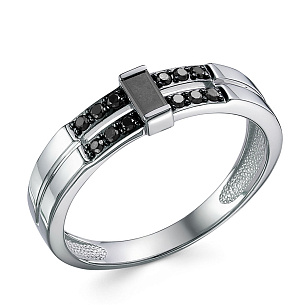 Кольцо из белого золота с бриллиантом