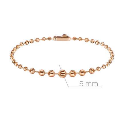 Браслет из красного золота