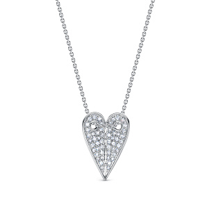 Колье из белого золота с бриллиантом