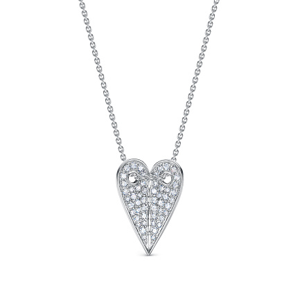 Колье из белого золота с бриллиантами