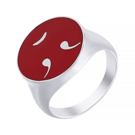 Кольцо из серебра с эмалью