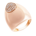 Кольцо из желтого золота с бриллиантами