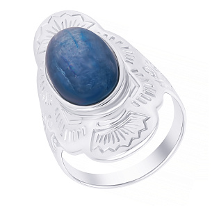 Кольцо из серебра с кианитом