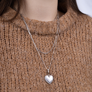 Подвеска из серебра с фианитом