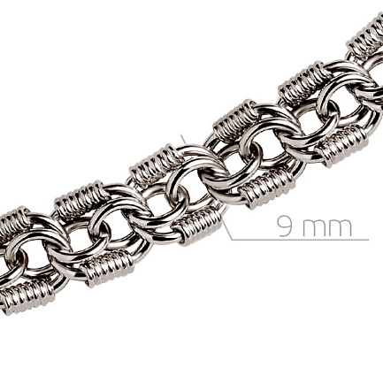 Цепь ручной работы из серебра