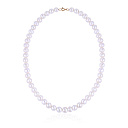 Бусы из красного золота с жемчугом