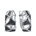 Серьги из белого золота с бриллиантами