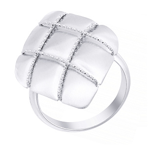 Кольцо из серебра с стеклами