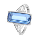 Кольцо из серебра с фианитами