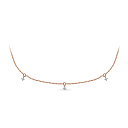 Колье из красного золота с бриллиантами