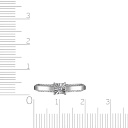 Кольцо из белого золота с бриллиантами