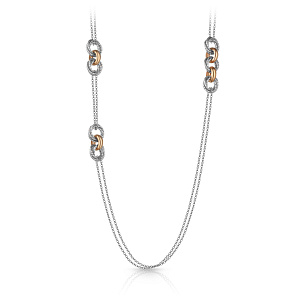 Колье из серебра с золочением