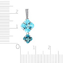 Подвеска из белого золота с бриллиантами