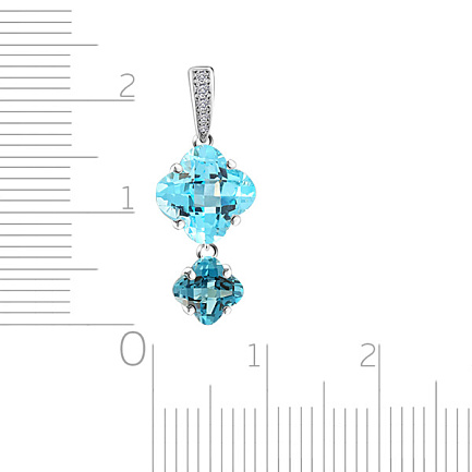 Подвеска из белого золота с бриллиантами