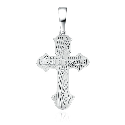 Крест из серебра с эмалью