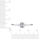 Кольцо из белого золота с бриллиантами