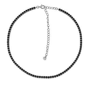 Колье из серебра с цирконием