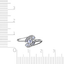 Кольцо из белого золота с бриллиантами