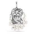 Подвеска из серебра с жемчугом