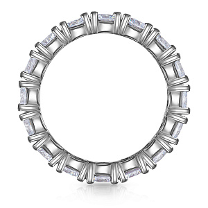 Кольцо из серебра с фианитом