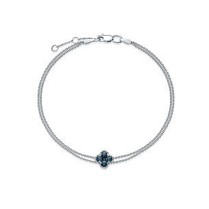 Браслет из белого золота с бриллиантом