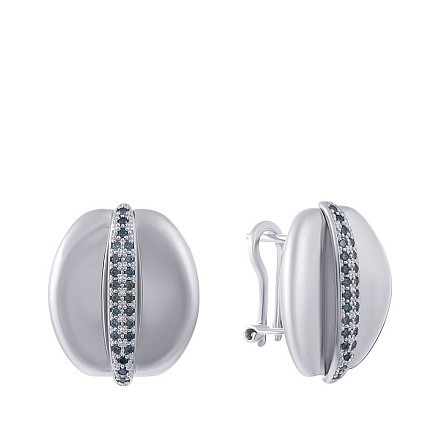 Серьги из белого золота