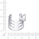 Кольцо из серебра с фианитом