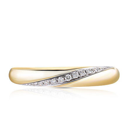 Кольцо из желтого золота с бриллиантами