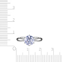 Кольцо из белого золота с бриллиантом