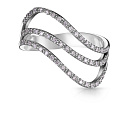 Кольцо из белого золота с бриллиантами