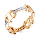 Кольцо из красного золота с бриллиантами