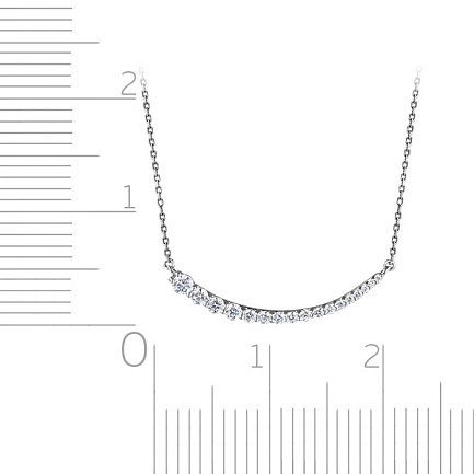 Колье из белого золота с бриллиантами