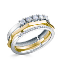 Кольцо из желтого золота с бриллиантами