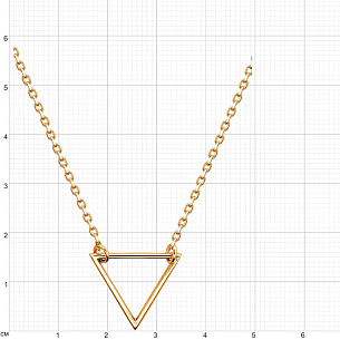 Колье из красного золота