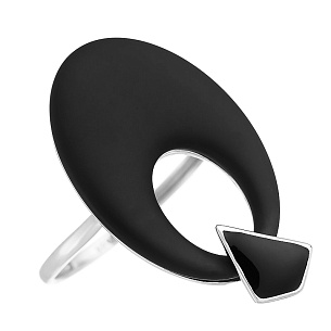 Кольцо из серебра с керамикой, эмалью